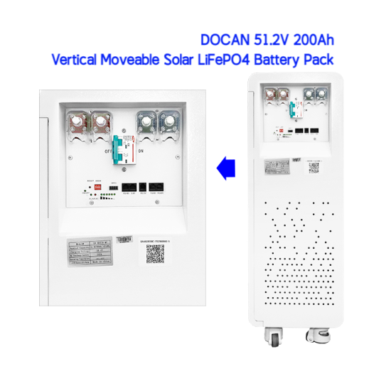 51.2V 230Ah LiFePO4 Battery Backup for Home Solar - Docan
